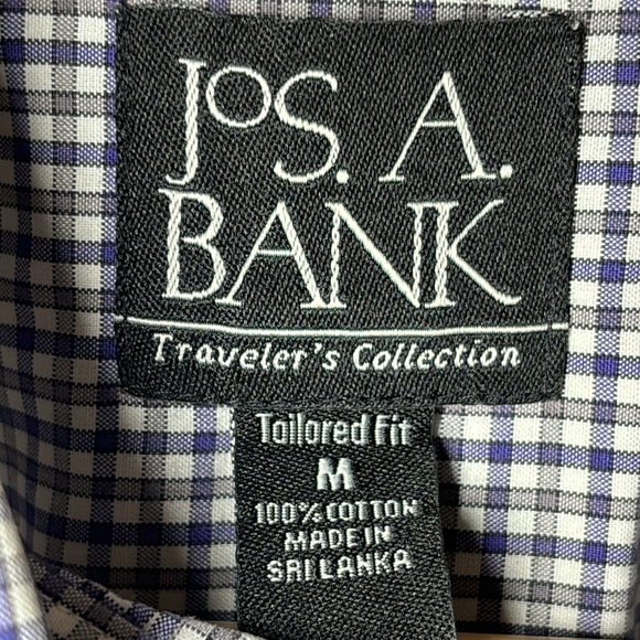 JoS. A. Bank Men’s Traveler’s Collection Tailored Fit Button Down Shirt - Picture 9 of 13